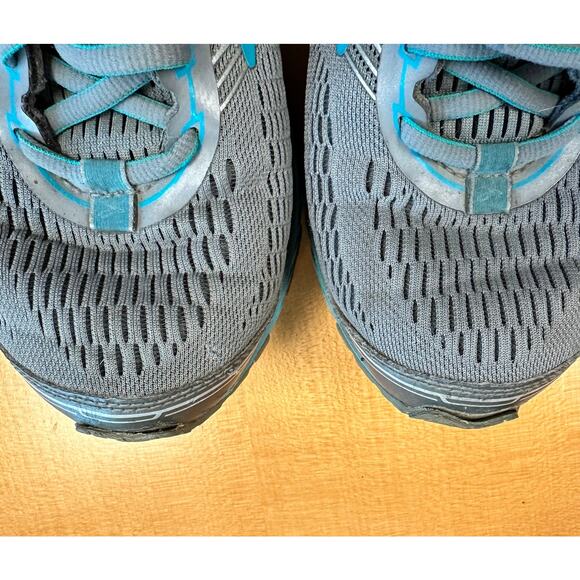 Brooks Ghost 10 Gray Aqua Teal 1202461B038 Athletic Sneakers Sz 8.5 Wide - Picture 7 of 12